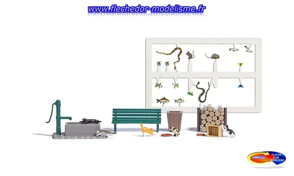 5 chats joueurs et accessoires BUSCH