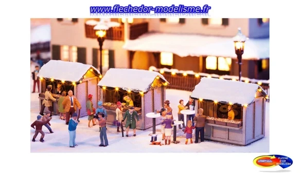 Scénette "Au marché de Noël" NOCH