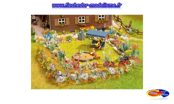 Scénette "Le jardin fleuri" NOCH
