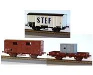 3 wagons OCEM 19/29 Ep.IV LS-Models