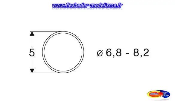 Bandages d'adhérence 6,8 - 8,2 ROCO