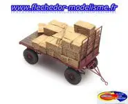 Remorque avec roue à pneu ARTITEC