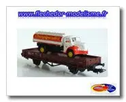 Wagon plat + berliet GLR8 SAI