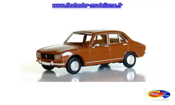 Peugeot 504 brun orangé BREKINA