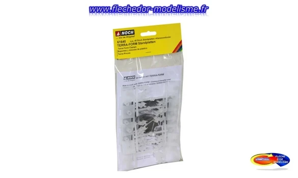 Plaques base + raccords Pince clip NOCH