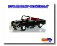 Cabriolet Peugeot 403 noir BREKINA
