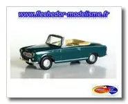 Cabriolet Peugeot 403 vert metallisé BRE